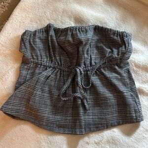 Brandy Melville Plaid Tube Top